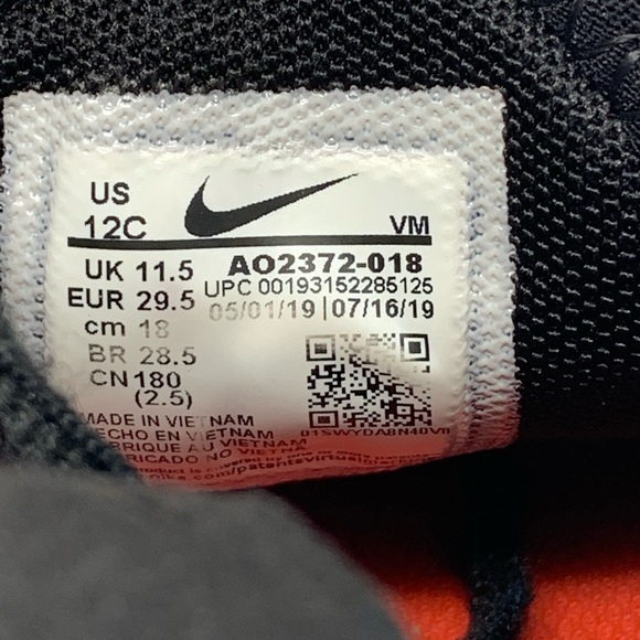 Nike Air Max 270 PS Black Bright Crimson - Picture 7 of 7